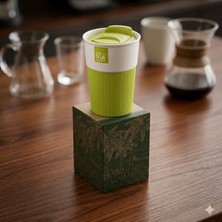 Direkstoktan Starbucks Vıa™ Özel Seri: Seramik Seyahat Kupası Ağzı Kapaklı Silikon Tutmalı Yüzeyli - Starbucks Semarik Thermos Mug Cup