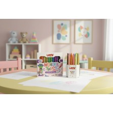 Let's Let’s Wonder Twist Pastel Mini Çevirmeli Mum Boya 12 Renk