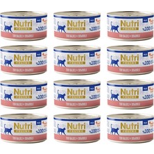 Nutri Feline Adult Pate 70GR Ton Balıklı & Somonlu 12ADET Yaş Yetişkin Kedi Maması