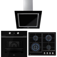 Teka Urban Serisi Siyah Set(Dlv 68660 - Gzc 64320 Xbc Bk - Hlb 8600 Bk)