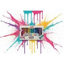 Let's Let’s Glitterpop Metalik Jel Mum Boya 12 Renk