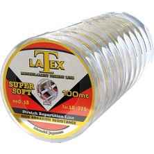 Latex Süper Soft Monofılament 100MT Olta Misina Balık Misinası