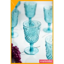 Esplendor Akrilik Su Meşrubat Bardağı 450ML Aquamarin Renk Kırılmaz Dayanıklı