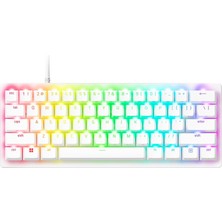 Razer Huntsman V3 Pro Mini - Analog Optik E-Spor Klavye %60 Format - Hızlı Dokunma ve Hızlı Tetikleme (Dijital Arama ve Kontrol Düğmesi, Doubleshot Pbt Tuş Başlıkları) Abd Düzeni | Beyaz
