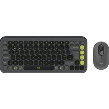 Logitech Pop Icon Combo, Bluetooth Klavye ve Fare Seti, Rahat Yazma, Programlanabilir Düğmeler, Sessiz Tıklamalar, 3 Cihaza Kadar Kolay Geçiş