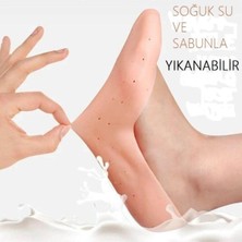 Ayak Bakımı Için Silikon Nemlendirici Jel Ayak Çorapları - Silikon Patik