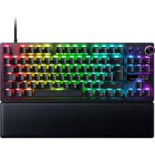 Razer Huntsman V3 Pro Tenkeyless - Geçmeli Kilitli ve Hızlı Serbest Bırakma Moduna Sahip Tkl Analog Optik Espor Klavyesi (Yerleşik Ayarlar, Tekerlek ve Özel Kontrol Düğmeleri) Birleşik Krallık Düzeni,