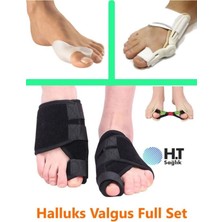Halluks Valgus Büyük Set - 2 Kumaş Gece Ateli-2 Gece Ateli-1 Çf Makaralı Bunyon-1 Egzersiz Lastiği