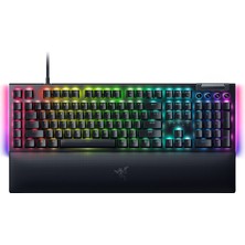 Razer Blackwidow V4 - Mekanik Oyun Klavyesi Chroma Rgb (Mekanik Yeşil Anahtarlar, 6 Özel Makro Tuş, Doubleshot Abs Tuş Başlıkları) Qwerty Abd Düzeni | Siyah