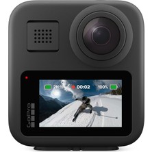 Gopro Max – 5,6K30 Hd Küresel Video, 16,6 Mp, 360 Fotoğraf, 1080P Canlı Akış Sabitleme Özelliğine Sahip, Su Geçirmez 360+ Geleneksel Aksiyon Kamerası