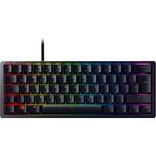 Razer Huntsman Mini (Kırmızı Anahtar) - Kompakt %60 Oyun Klavyesi (Doğrusal Optik-Mekanik Anahtarlar, Doubleshot Pbt Tuş Başlıkları, Çıkarılabilir Usb-C Kablosu) Qwertz De Düzeni | Siyah