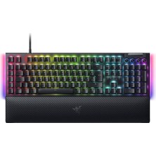 Razer Blackwidow V4 Mekanik Oyun Klavyesi, Chroma Rgb (Mekanik Anahtarlar, Yeşil, 6 Özel Makro Tuş, Abs Tuşları) Fr Düzeni | Siyah