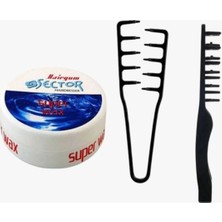 Fontenay Sector Süper Wax Hairgum 150 ml Ultra Sert Tutuş Wax + Mucizevi Tarak 2'li Set