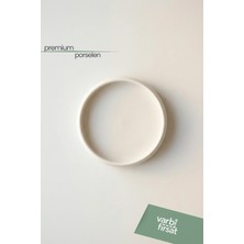 VarBiFırsat Aura Porselen Sunum Tabağı 24 cm |yuvarlak Servis, Kahvaltı & Pasta Tabağı