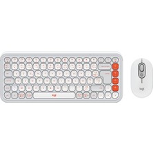 Logitech Pop Icon Combo, Bluetooth Klavye ve Fare Seti, Rahat Yazma, Programlanabilir Düğmeler, Sessiz Tıklamalar, 3 Cihaza Kadar Kolay Geçiş
