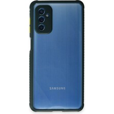 Almira Butik Mey Ithalat®  Samsung Galaxy M52 5g Kılıf Miami Şeffaf Silikon - Koyu Yeşil