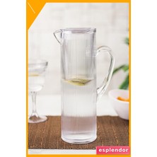 Esplendor 1,5 Lt Kırılmaz Akrilik Sürahi Buzdolabı Kapak Rafına Uygun Şeffaf