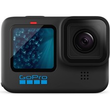 Gopro HERO11 Black - 5.3K60 Ultra Hd Video, 27MP Fotoğraf, 1/1.9" Görüntü Sensörü, Canlı Yayın, Web Kamerası, Stabilizasyon Özelliklerine Sahip Su Geçirmez Aksiyon Kamerası