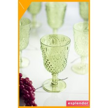 Esplendor Akrilik Içecek Bardağı 450ML Yeşil Kırılmaz Su Meşrubat Kahve Bardağı