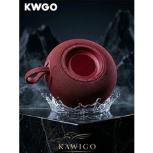 Kwgo Taşınabilir Siyah Kablosuz Hoparlör Usb/sd/aux Girişli Kablosuz Hoparlör