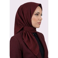 Hadiora Kadın Bordo Mio Caz Eşarp