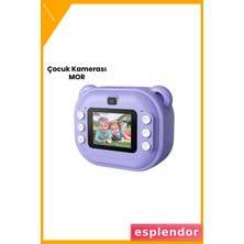 Esplendor Termal Baskı Özellikli Mini Kamera Mor