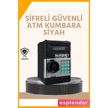 Esplendor Işıklı Sesli Şifreli Atm Görünümlü Kasa Kumbara