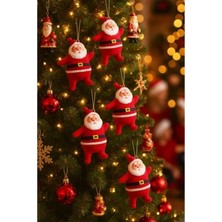 Die Grup 6 Adet Mini Yılbaşı Ağacı Süsü - Noel Baba Temalı