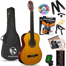 Fourtune Luca C-180OR Turuncu Klasik Gitar Seti 4/4 Sap Ayarlı