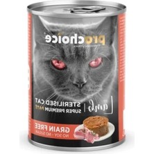 Die Grup Kısırlaştırılmış Kediler Için Tahılsız Kuzu Etli Yaş Mama, 400 G