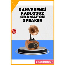 Esplendor Şarjlı Mini Retro Radyo Bluetooth Hoparlör Çoklu Bağlantı Seçenekli
