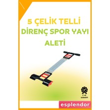 Esplendor Paslanmaz Çelik Yaylı Çoklu Dirençli Kol ve Gövde Egzersiz Aleti