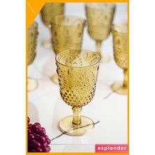 Esplendor Akrilik Amber Kadeh Bardağı 450ML Su Meşrubat Kahve Yanı Kırılmaz