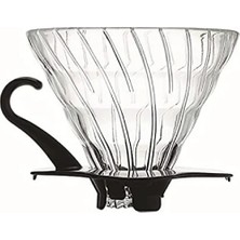 Die Grup Isıya Dayanıklı Cam V60 Dripper - Siyah