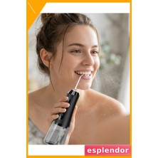 Esplendor Ağız Duşu Cihazı 4 Modlu 5 Başlıklı Şarjlı Oral Temizlik Makinesi