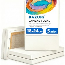 Kazuri 18X24 cm Tuval 5 Adet - Tuval Seti 5li Canvas