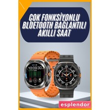 Esplendor 2025 Model Gelişmiş Özellikli Nabız Sensörlü Spor Takibi Yapabilen Titreşimli Saat