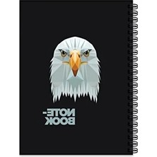 Die Grup 17X24 cm Kareli Sert Kapak Defter - 100 Yaprak