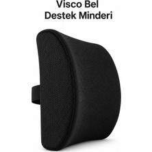 EpiRelax Ortopedik Visco Bel Destek Minderi – Araba & Ofis Sırt Yastığı, Bel Ağrısı İçin