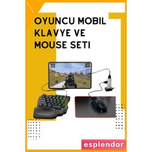 Esplendor Tak-Çalıştır Mobil Oyun Ekipmanları Seti – Klavye Mouse Dahil