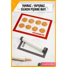 Esplendor Silikon Pişirme Matı 30X40 cm Fırınlanabilir Kendinden Yağlı Silpat