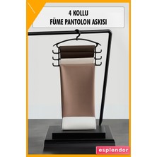 Esplendor Pantolon Askısı Dolap Düzenleyici Plastik Antrasit 40X31CM