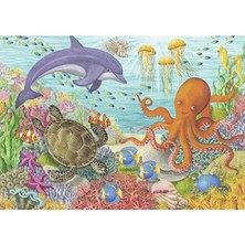 Die Grup 35 Parça Okyanus Canlıları Puzzle - Eğlenceli ve Dayanıklı