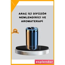 Esplendor Aromaterapili Araç Içi Difüzör USB Bağlantılı ve Yıldız Işıklı