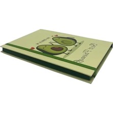 Die Grup Avokado Desenli Çizgisiz Defter - Hard Cover