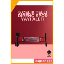Esplendor Ayarlanabilir Elastik Yaylı Ergonomik Tasarımlı Kas Güçlendirme Seti