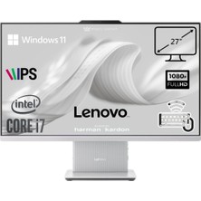 Lenovo Ideacentre Aıo 27IRH9 P4 İ7-13620H 32GB Ram 512GB SSD 27" Fhd IPS W11 F0HM00VJTR Kablosuz Klavye+Mouse Beyaz All In One Bilgisayar