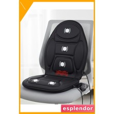 Esplendor Isıtmalı Masaj Koltuk Minderi Sırt Bel Boyun ve Kalça Destekli