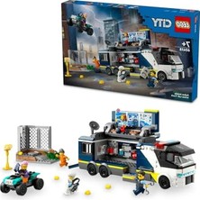 Die Grup LEGO City Polis Mobil Suç Laboratuvarı Kamyonu 60418-7 Yaş ve Üstü Kız ve Erkek Çocuklar Için 2 Polis, 1 Bilim Insanı, 2 Suçlu Figürü ve Motosiklet Içeren Oyuncak Seti, Hediye Fikri (674 Parça)