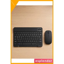 Esplendor Sessiz Tuşlu Kablosuz Klavye Mouse Seti Çoklu Cihaz Uyumlu